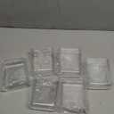 6 Pack Plastic Wall Folders, Clear Wall Mount File Organizer Acrylic Single Pocket Hanging Wall Organizer Magazine Holder Cabinet Storage Bins for Office Bathroom Home, 4.7" x 2" x 4