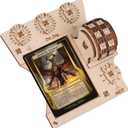 Commander EDH Command Zone Tray with Life Counter Wooden Compatible with Magic The Gathering, MTG