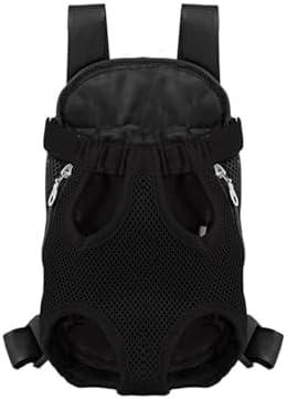 uvbws Black pet Carrier Backpack, Dog Carriers for Small Dogs Backpack, Soft and Durable Small Dog Chest Backpack, Suitable for Walking/Hiking/Camping/Traveling L