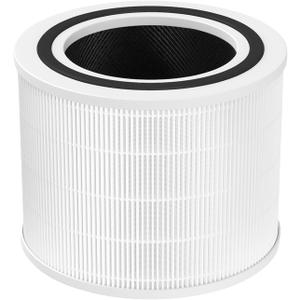 Core 200S Replacement Filter Fit for Levoit Air Purifier, Core 200S-RF 3-Stage Activated Carbon True H13 HEPA Replacement Filter Compatible with LEVOIT Core 200 Air Purifier, 3 Pack