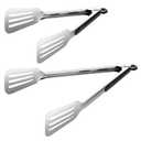 Kitchen Tongs for Cooking,Stainless Steel Spatula Tongs Locking Metal Tongs for Grilling/Barbecue/BBQ,Serving,Buffet,Perfect for Flipping Steak and Fish,Set of 2 (9 & 12 inch)