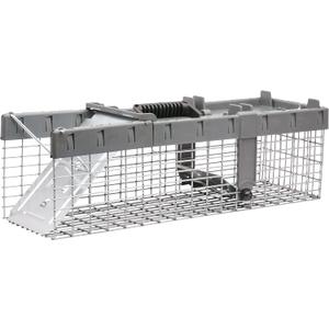 Havahart 1026 Small 1-Door Humane Live Catch and Release Animal Trap for Squirrels, Weasels, Chipmunks, and Small Animals,White