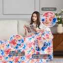 L'AGRATY Weighted Blanket - 48"x72" 15lbs Cooling Breathable Heavy Blanket with Glass Beads for Adult All-Season