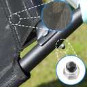 Universal Trampoline Slide 60" * 20" Slide with 2 Iron Plasticized Handles Buffer Bottom Wear-Resistant Fabric Safety Ladder for Kids and Toddle