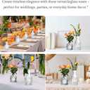 Glass Bud Vases Set of 64 - Assorted Small Mini Glass Vases for Flowers, Crystal Vintage Vase Set, Bulk Centerpieces for Table Dcor, Wedding, Home and Events (Clear, 64 Pcs)