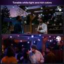 Philips Hue Festavia Globe Outdoor String Lights, White and Color Ambiance, 91ft, 32 Bulbs, Dimmable, Control with Hue App, Compatible with Alexa, Google Assistant, Apple Home