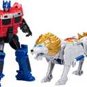 Transformers: Rise of The Beasts Movie, Beast Alliance, Beast Combiners 2-Pack Optimus Prime & Lionblade Toys, Ages 6 and Up, 5-inch