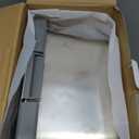 Decflow 10L Stainless Steel Dog Water Bowl, No Spill Anti-Splash Dog Bowls with XXL Silicone Mat, Spill-Proof Slow Feeder for Messy Drinkers, Heavy Duty Pet Bowls for Indoor/Outdoor Use Grey