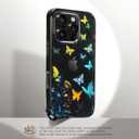 TiMOVO for iPhone 16 Pro Case with Strap, Soft TPU Translucent Shockproof Smartphone Cover with Removable Crossbody Lanyard, Coal Black