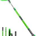 SEAAES 55 Inch Ice Scraper and Snow Brush with Squeegee, Extendable Snow Ice Removal with Foam Grip for Windshield SUV Truck Vehicle Window