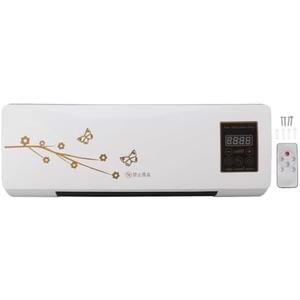 Air Conditioner and Heater, Wall Mounted Air Conditioner Heating Use, Air Conditioning Hot Fan Household Wall Hanging Air Conditioner with Remote Control (US Plug)