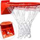 Professional 180 Heavy Duty Breakaway Basketball Rim18 inch Flex Rim Goal Replacement Fits 5"x5", 5"x4", 4"x3"5"x3" Hole Pattern Backboard
