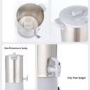 SYBO Commercial Grade Stainless Steel Percolate Coffee Maker Hot Water Urn for Catering, 30-Cup, 4.5L, Grey
