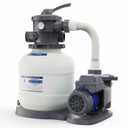 AQUASTRONG 16in Sand Filter Pump for Above Ground Pool with Timer, 3/4 HP Above Ground Pool Pump 3800 GPH for Pools up to 16000 GAL, Pool Filter with 6-Way Valve, Improved Circulation and Filtration