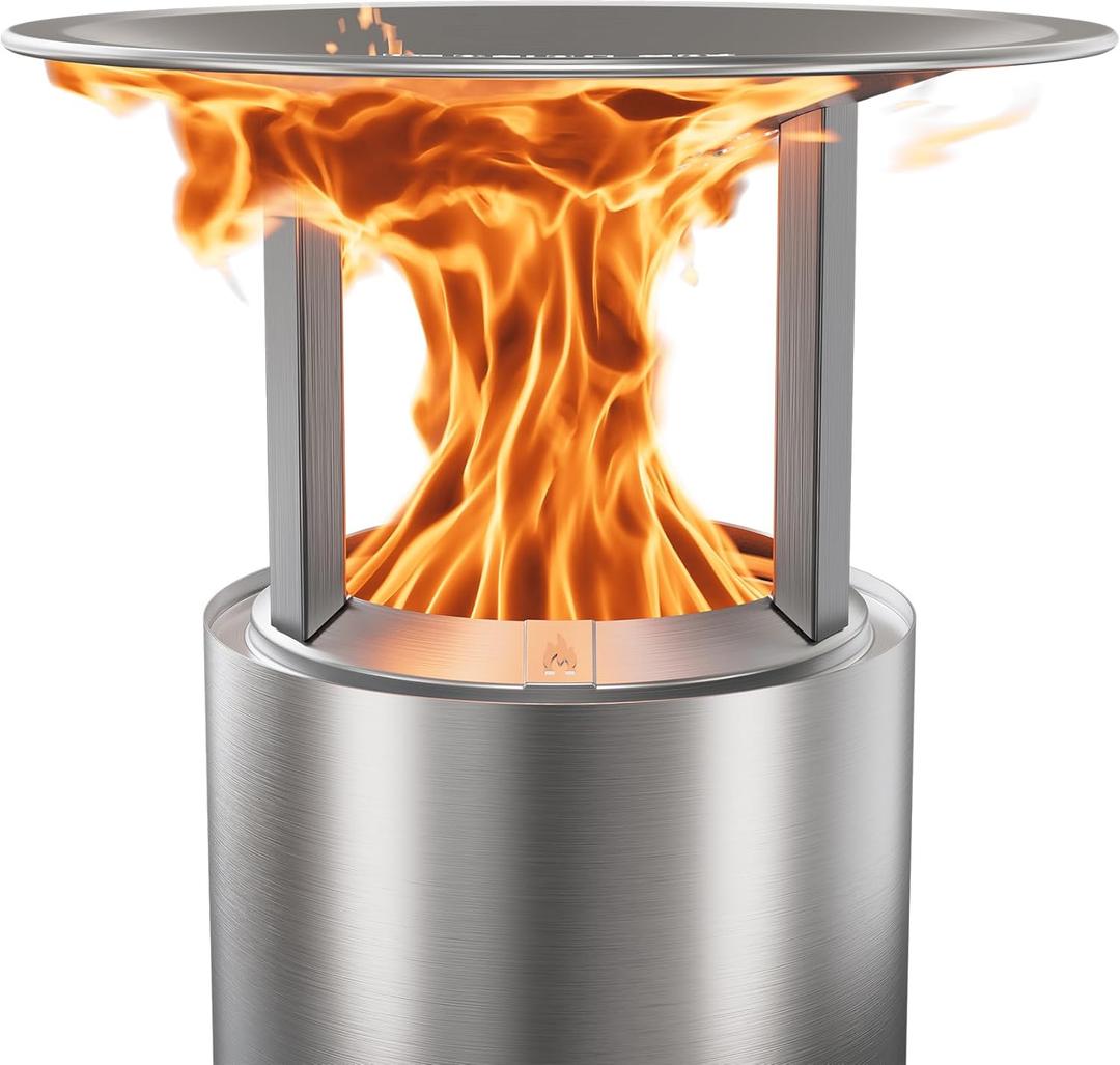 Solo Stove Mesa XL Heat Deflector, with 3 Detachable Legs, Accessory for Mesa XL Fire Pit, Captures and redirects Warmth, 304 Stainless Steel, (HxDia) 6 x 10.5 in, 1.4 lbs