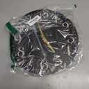 NIKKY HOME Farmhouse Black Wall Clock - 12 Inch Quartz Battery Operated Vintage Wooden Decorative Silent Analog Clock for Kitchen, Living Room, Bedroom, Office