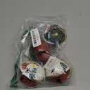 Attraction Design Christmas Jingle Bell Hanging Ornament Set of 4, 3X2.5 Inch Rustic Christmas Tree Snowman Decoration Bell Ornament Wall Door Hanging Decoration Party Decor Xmas Gifts (Jingle Bell B)