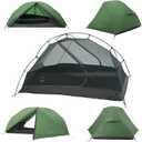ATEPA Voyage 1-2 Person Backpacking Tent, 4 Season Ultralight Camping Tent, 4000mm Waterproof Double Layer Cold Wearther Easy Set Up Tent for Family Camp Hiking Hunting Outdoor Mountaineering Travel