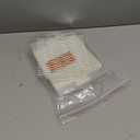 INVIHUG,25 Pack, Disposable Shower Drain Hair Catcher Mesh Stickers,Disposable Hair Drain Catcher. (4.1inch Square) (White)