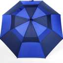 MRTLLOA Extra Large Golf Umbrella, 54/62/68/72 Inch Automatic Open, Oversize Double Canopy Vented Windproof Waterproof Sports Umbrellas for Rain