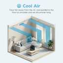 IRIS USA WOOZOO Desk Fan, Air Circulator, 3 Speeds, 52ft Max Air Distance, 157ft Coverage, 360 Adjustable Vertical Tilt, 20db Quiet Motor, Fan for Bedroom, Office, Dorm, Medium, Black, Small Standard