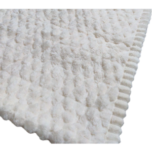 Chunky White Blanket 68x28"