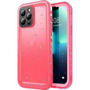 SPORTLINK for iPhone 13 Pro Max Case Waterproof - Full Body Heavy Duty Protection Cover Built in Screen Protector Shockproof Waterproof Case for iPhone 13 Pro Max 6.7 Inches Pink