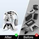 DOYO Controller Holder Stand, Universal Metal Material Game Controller Headset Stand Controller Accessories for Gamepad of PS5 / Xbox / PS4 / Switch White