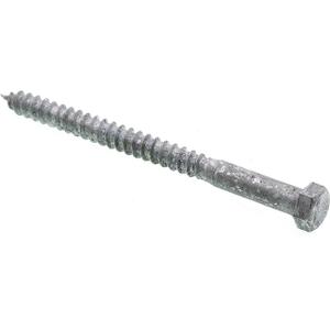 Prime-Line 9056505 Hex Lag Screws, 3/8 In. X 5 In., A307 Grade A Hot Dip Galvanized Steel (50 Pack)