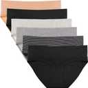 Intimate Portal Cotton Maternity Underwear Under the Bump Foldable Pregnancy Postpartum Panties (Medium, 6-pk Epitome)
