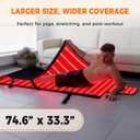 1000 LEDs Dual Full Body Red Light Therapy Mat, Red Light Therapy Blanket, 2in1 LEDs(660nm& 850nm), Premium Leather, Adjustable Timer & Intensity