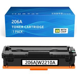206A Black Toner Compatible for HP 206A W2110A Black Toner Cartridges for HP Color LaserJet Pro MFP M283fdw M283cdw M255dw Toner Cartridges
