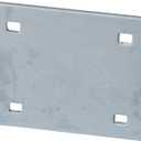 Dock Edge Stationary Dock Backer Plate, Galvanized, 7/16" holes for 3/8" carriage bolts