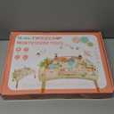 Wooden Activity Table, 9-in-1 Montessori Sensory Play Table with Shape Sorter Fishing Game Bead Maze, Baby Activity Center Learning Toys for Toddler (Neutral Colors)