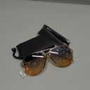 livho Trendy Polarized Aviator Sunglasses Women Men, Retro Sun Glasses for Women Men 2025, Oversized UV Protection Shades (Clear Brown/Green Gradient Brown)