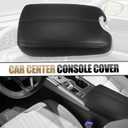 X AUTOHAUX 1 Set Car Center Console Cover Front Door Panels Armrest Replacement for Honda Accord 2008 2009 2010 2011 2012 Black