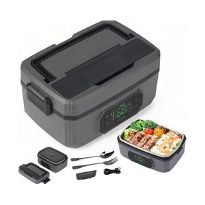 Rechargeable Adult Wireless Heated Lunch Box, 21000mAh Battery-Powered,Automatic Temperature Control Insulated Container,1.2L Leak-Proof Stainless Steel Container Ideal for Office/Truck/Outdoor Use