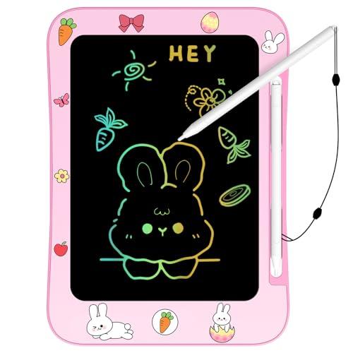 Easter Basket Stuffer Genialba LCD Writing Tablet for Kids, Colorful Screen Drawing Board for 3-7 Year Old Boys & Girls - Educational Toys Easter Gifts for Kids (Rabbit)
