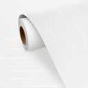 FunStick 24"x200" Textured Grasscloth White Peel and Stick Wallpaper for Bathroom Accent Wall Kitchen Cabinet Contact Paper Removable Paintable Vinyl White Wall Paper for Kids Room Living Room Shelves