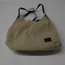 Women Canvas Hobo Purse Multi Pocket Handbags Shoulder Bags Totes Purses (Khaki)