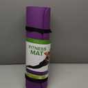 Gaiam Gaiam Essentials 2/5" Thick (10mm) Yoga & Pilates, Fitness & Exercise Mat with Easy-Cinch Carrier Strap Cusion Support For Fitness and Gym Workouts (Purple)