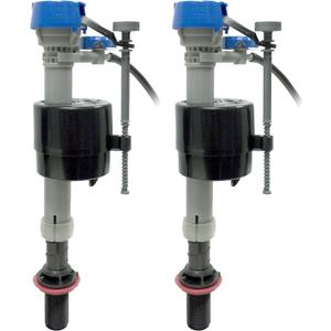 Fluidmaster 400H-5003 Performax Universal Toilet Fill Valve with Tank and Bowl Water Control 2-Pack, Blue