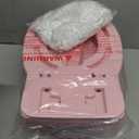 Realistic Potty Training Toilet - Flushing Sounds, Wipes Storage, Disposable Liners, Easy to Clean for Toddler Boys and Girls, Pink