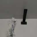 3 Pack - 10 inch Black Hidden L Shelf Bracket (1/5 Inch Thicked) Iron Floating Shelf Brackets Rustic Industrial Metal Brackets for Shelf Support