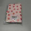 Budget Binder, Cute A6 Money Saving Binder with Zipper Envelopes, PU Leather Money Organizer for Cash, Expense Budget Sheets and Cash Envelopes for Budgeting Mini Strawberry Pattern