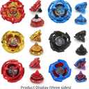 X Battling Top Gyro Toy Set, 12 Spinning Tops, 3 Launchers with Storage Box, Turbo Set Metal Fusion Game,Birthday Gift for Kids Children Boys Ages 6+