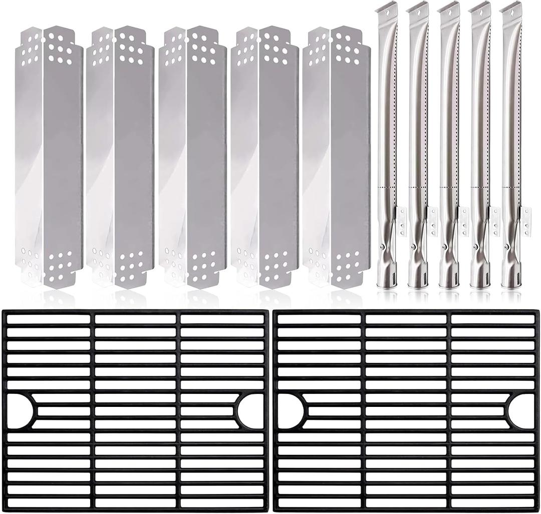 Grill Replacement Parts for Nexgrill 5 Burner 720-0888N, 720-0888, 4 Burner 720-0830H, 720-0783E. Cooking Grates, Grill Burner Tubes, Heat Plates and Igniters Accessories for Home Depot Nexgrill Parts