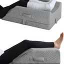 KingPavonini Adjustable Leg Elevation Pillows for Swelling, Pain Relief After Surgery