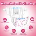 Dono Disposable Dog Diapers Female, Super Absorbent Doggie Diaper, Rapid-Dry Gel Technology Puppy Diapers, Leak-Proof Fit for Cat Doggy in Heat, Excitable Urination, Incontinence, XX-Small, 45Ct