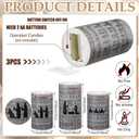 Baquler Nativity Candle Set of 3, Flameless LED Pillar Candles with Christian Hymn Sheet, Battery Operated Christmas Candles for Home, Church, Religious Holiday Table Decorations (4.9'', 5.9'')